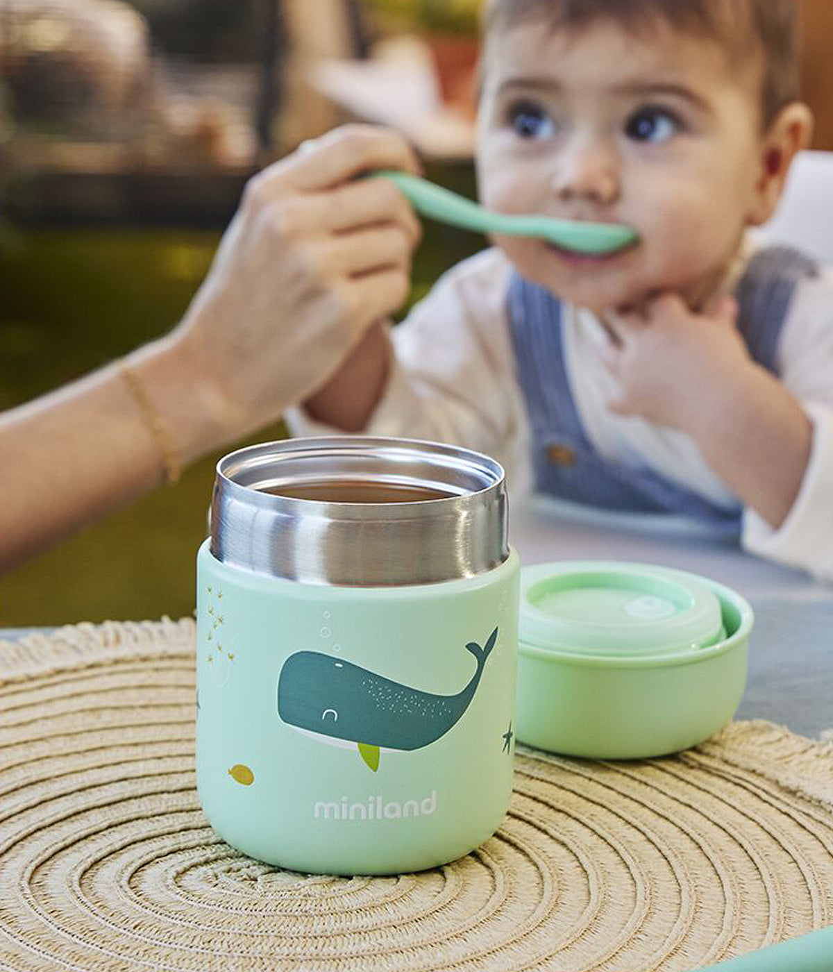 Termo para Sólidos Miniland Whaley 280ml - Verde