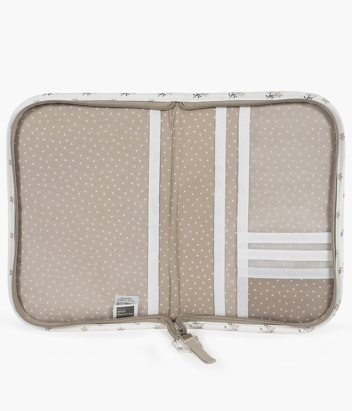 Porta Documentos Bebé Walking Mum Botton Flowers - Pérola