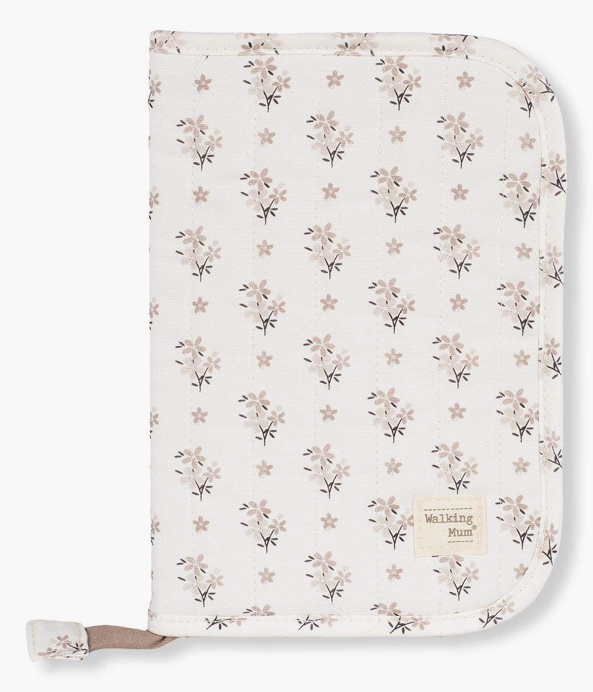 Porta Documentos Bebé Walking Mum Botton Flowers - Pérola