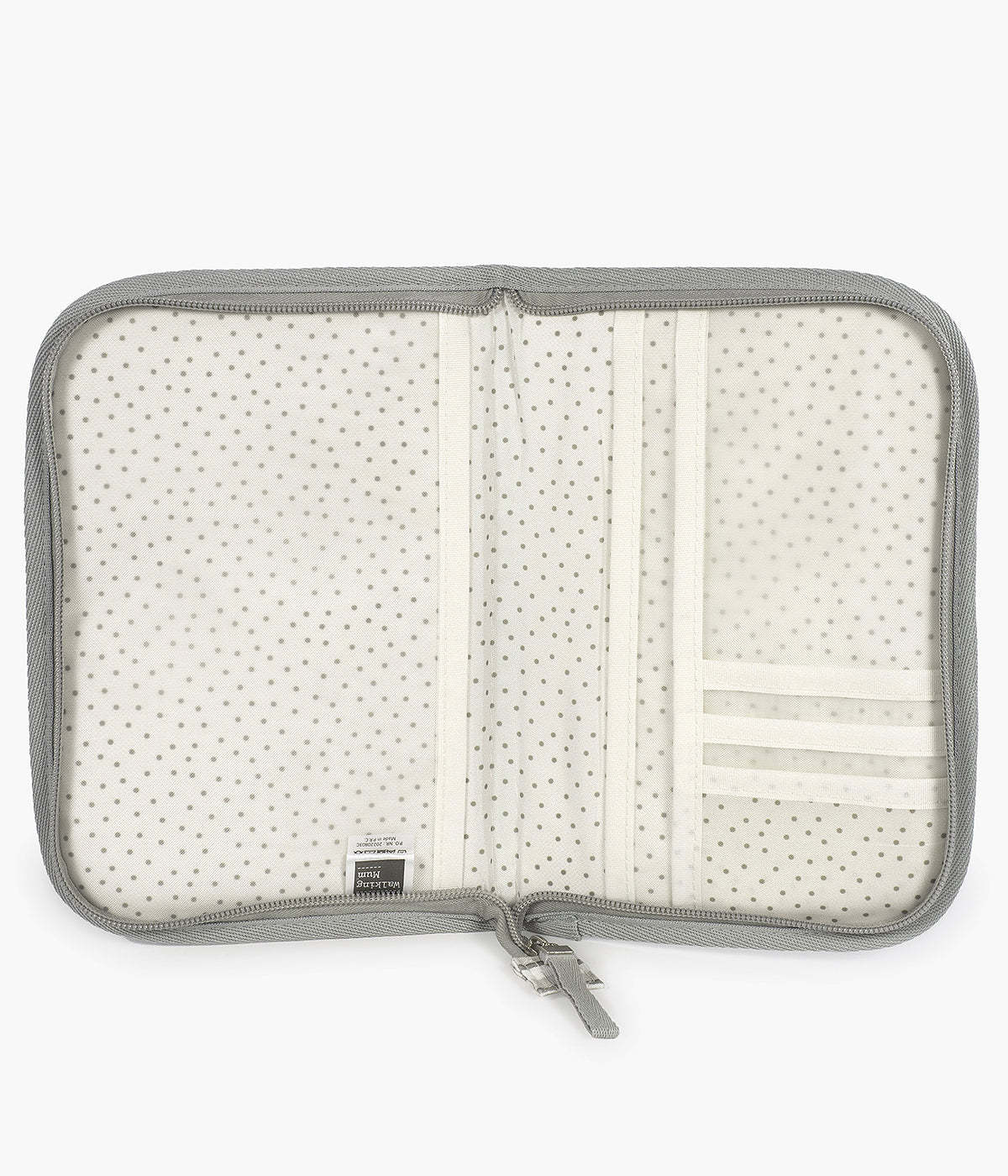 Porta Documentos Bebé Walking Mum Botton Strips - Branco