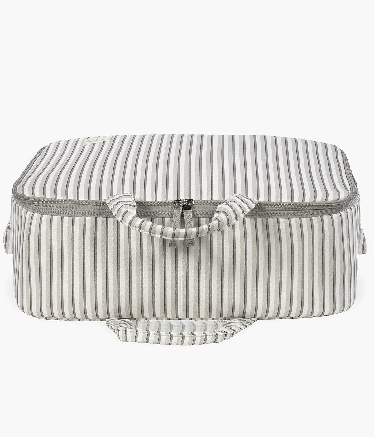 Mala Maternidade Retangular Walking Mum Botton Strips - Branco