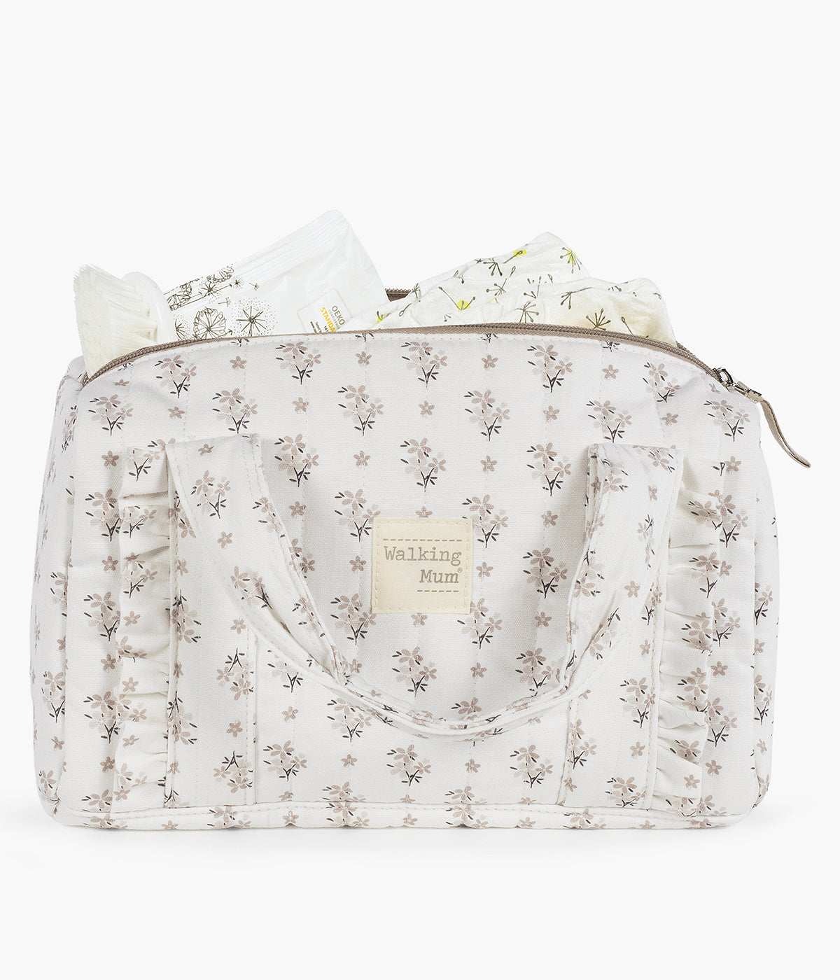 Mini Mala Walking Mum Botton Flowers - Pérola