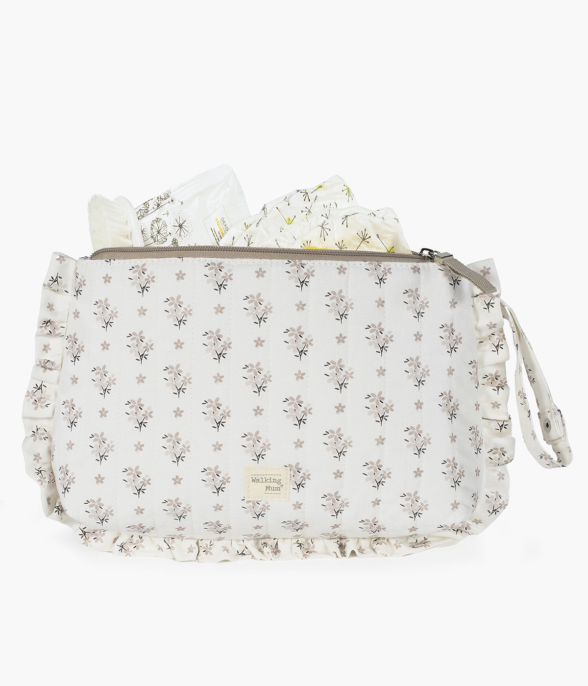 Necessaire para Bebé Walking Mum Botton Flowers - Pérola