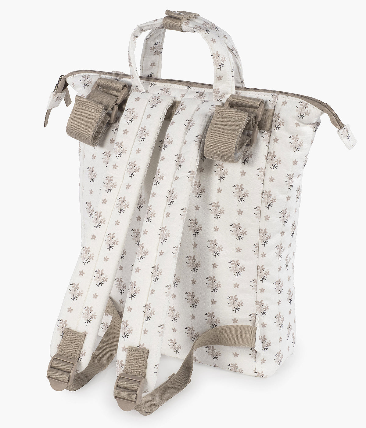 Mochila de Maternidade Walking Mum Botton Flowers - Pérola