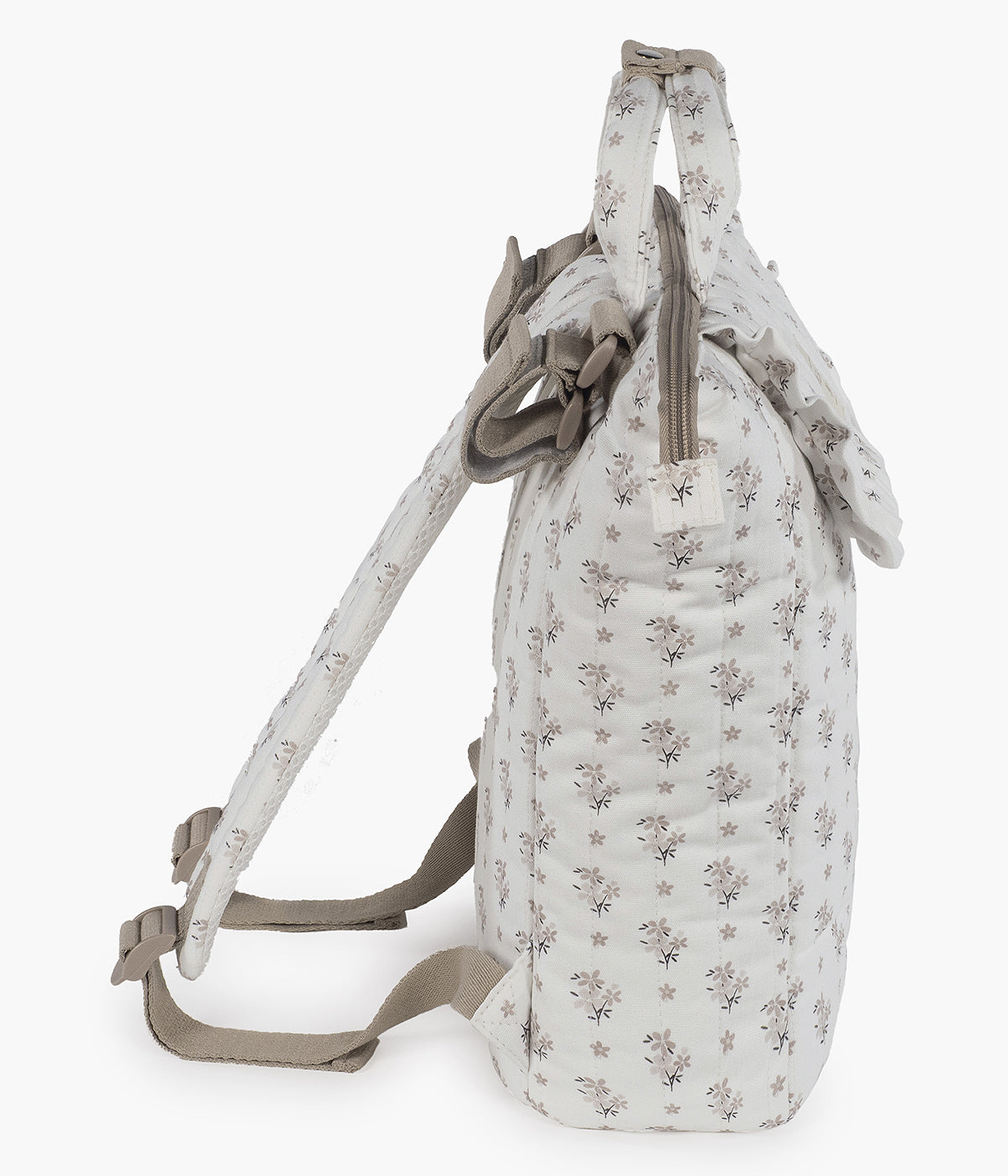 Mochila de Maternidade Walking Mum Botton Flowers - Pérola