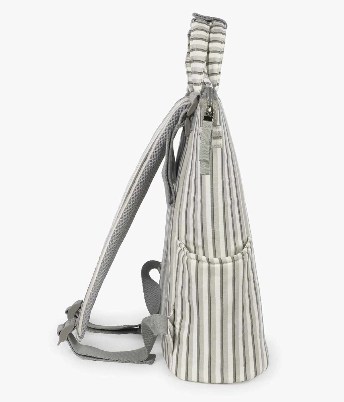 Mochila de Maternidade Walking Mum Botton Strips - Branco