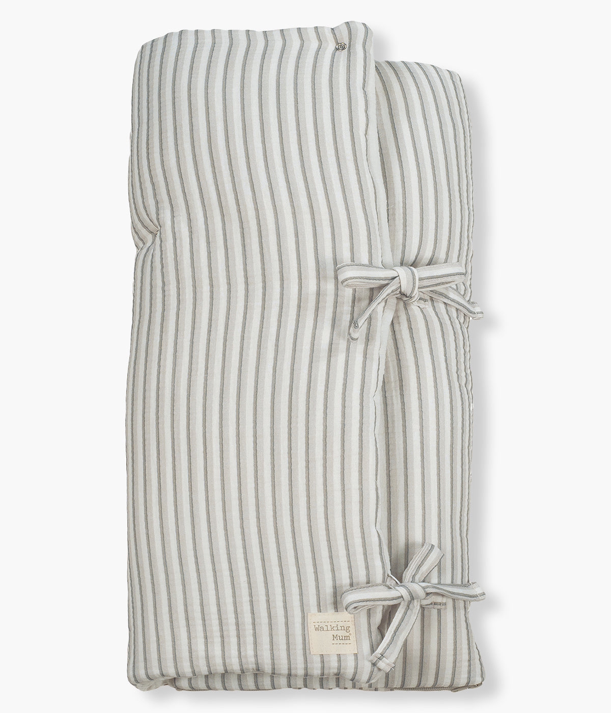 Saco Manta para Bebé Walking Mum Botton Strips - Branco