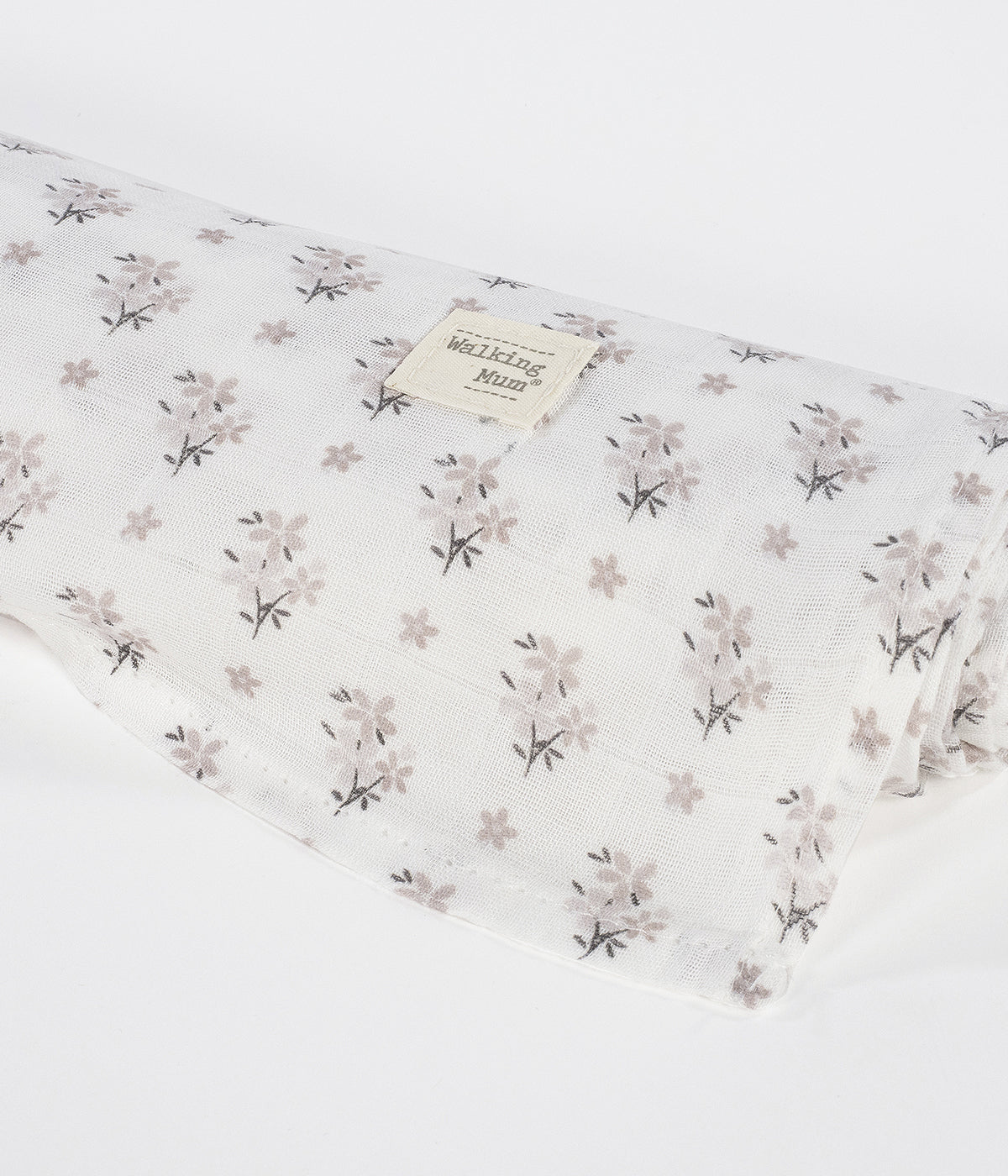 Swaddle Musselina Bambú para Bebé Walking Mum Botton Flowers