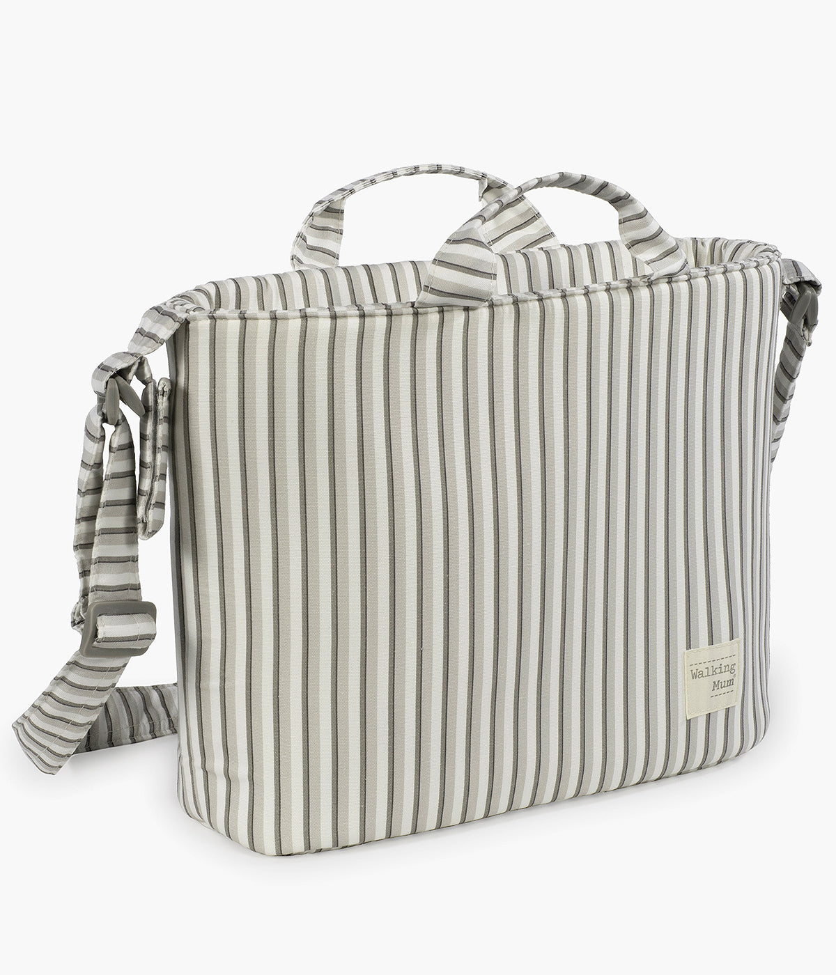 Mala de Maternidade Walking Mum Botton Strips - Branco
