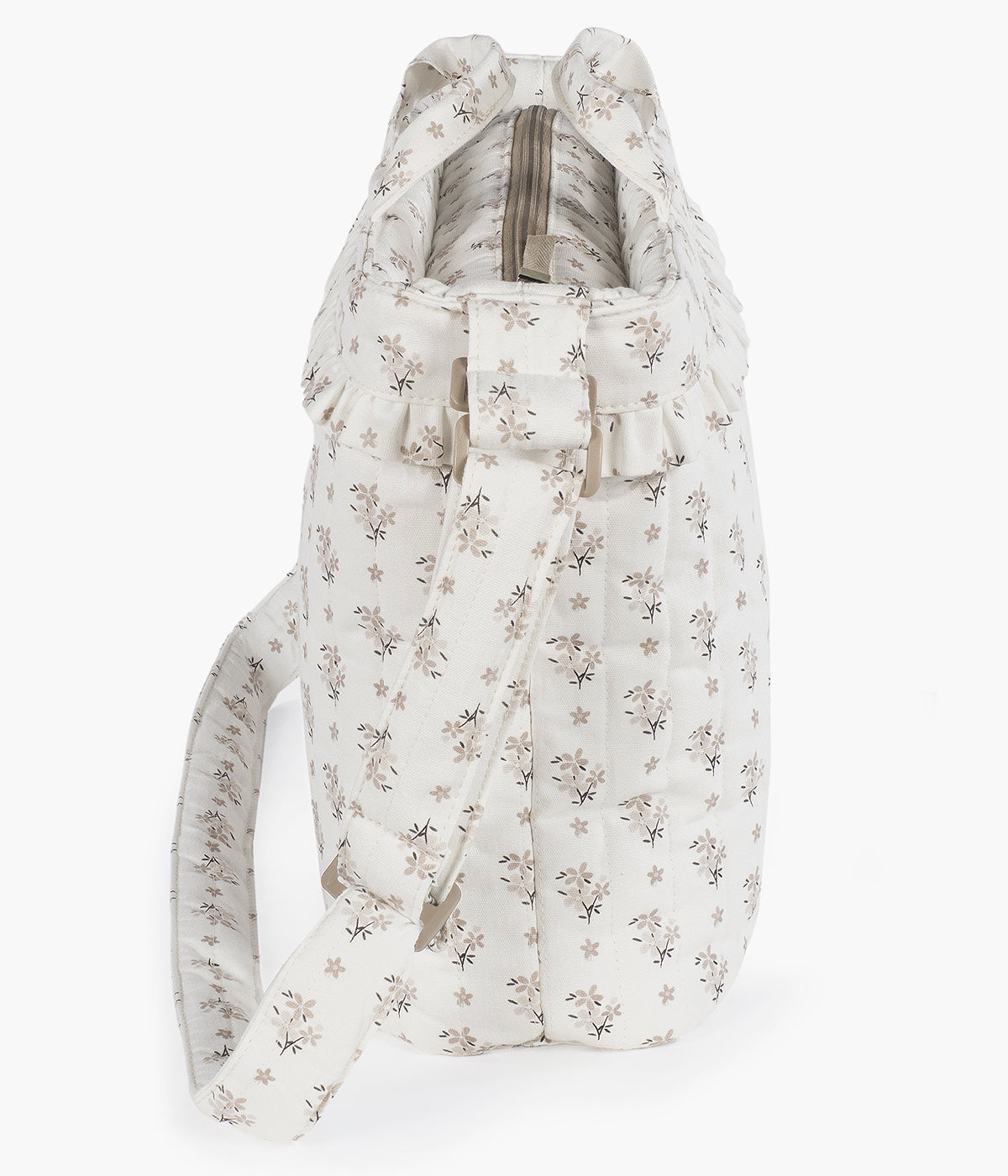 Mala de Maternidade Walking Mum Botton Flowers - Pérola