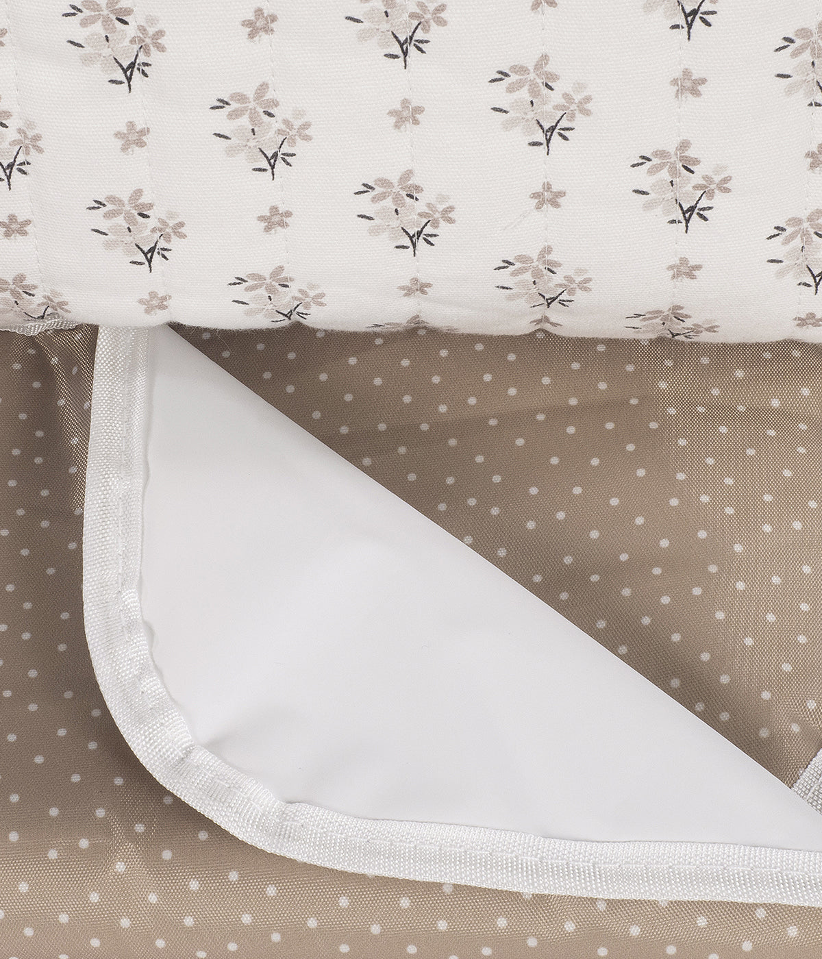 Mala de Maternidade Walking Mum Botton Flowers - Pérola