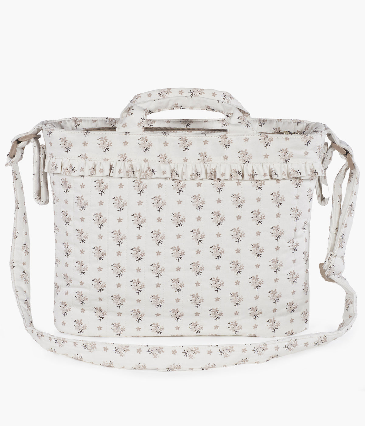 Mala de Maternidade Walking Mum Botton Flowers - Pérola
