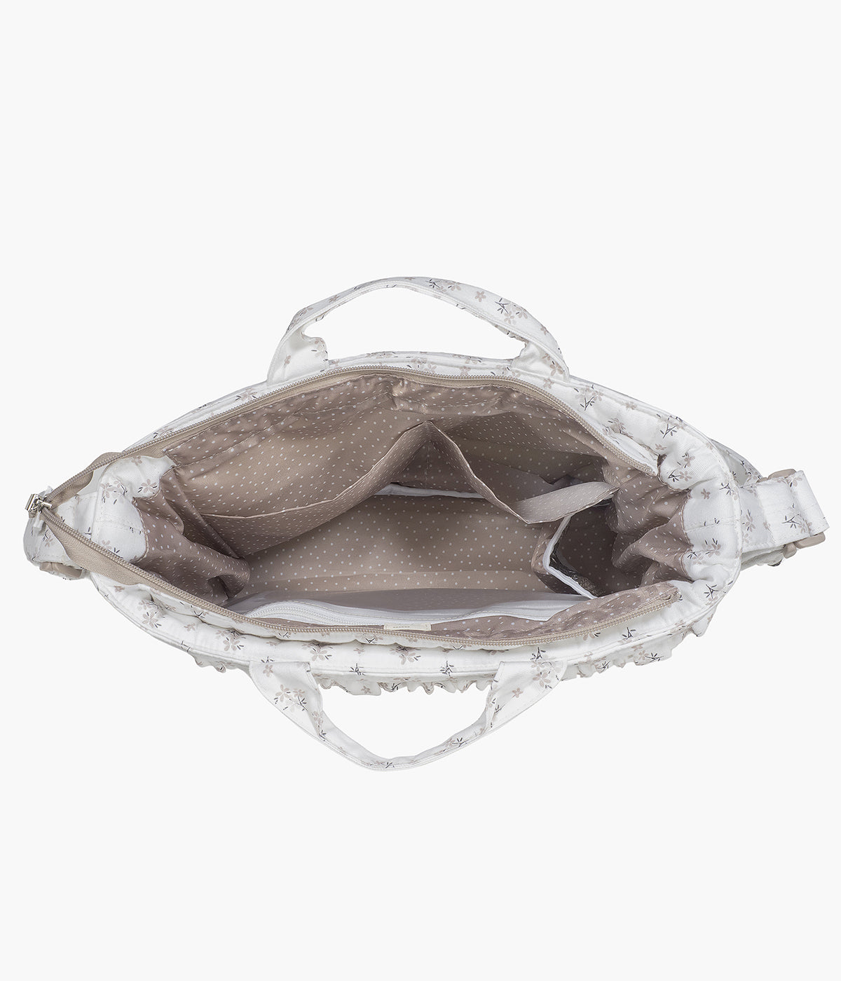 Mala de Maternidade Walking Mum Botton Flowers - Pérola