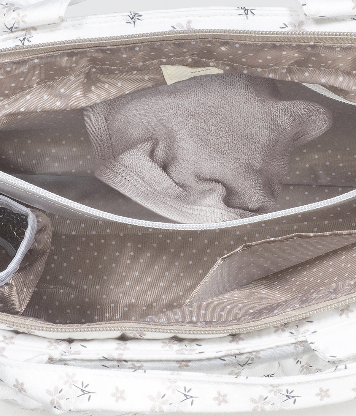 Mala de Maternidade Walking Mum Botton Flowers - Pérola