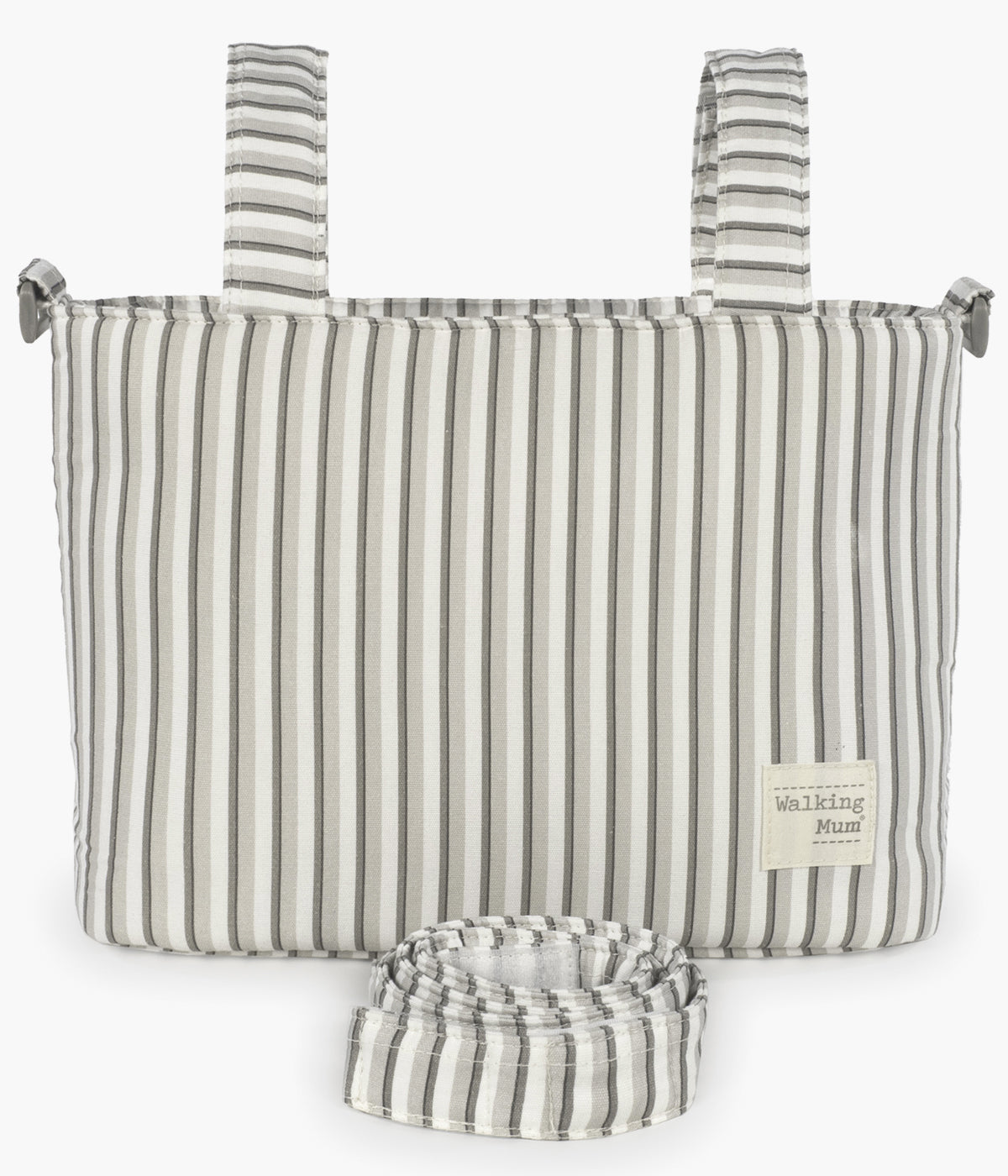 Bolsa de Passeio Walking Mum Botton Strips - Branco