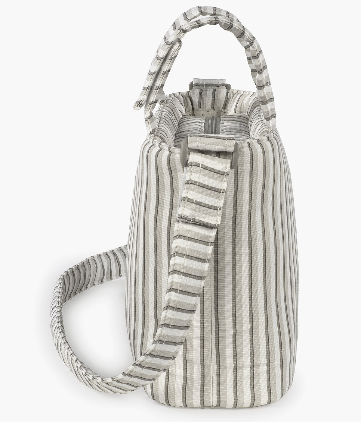Bolsa de Passeio Walking Mum Botton Strips - Branco