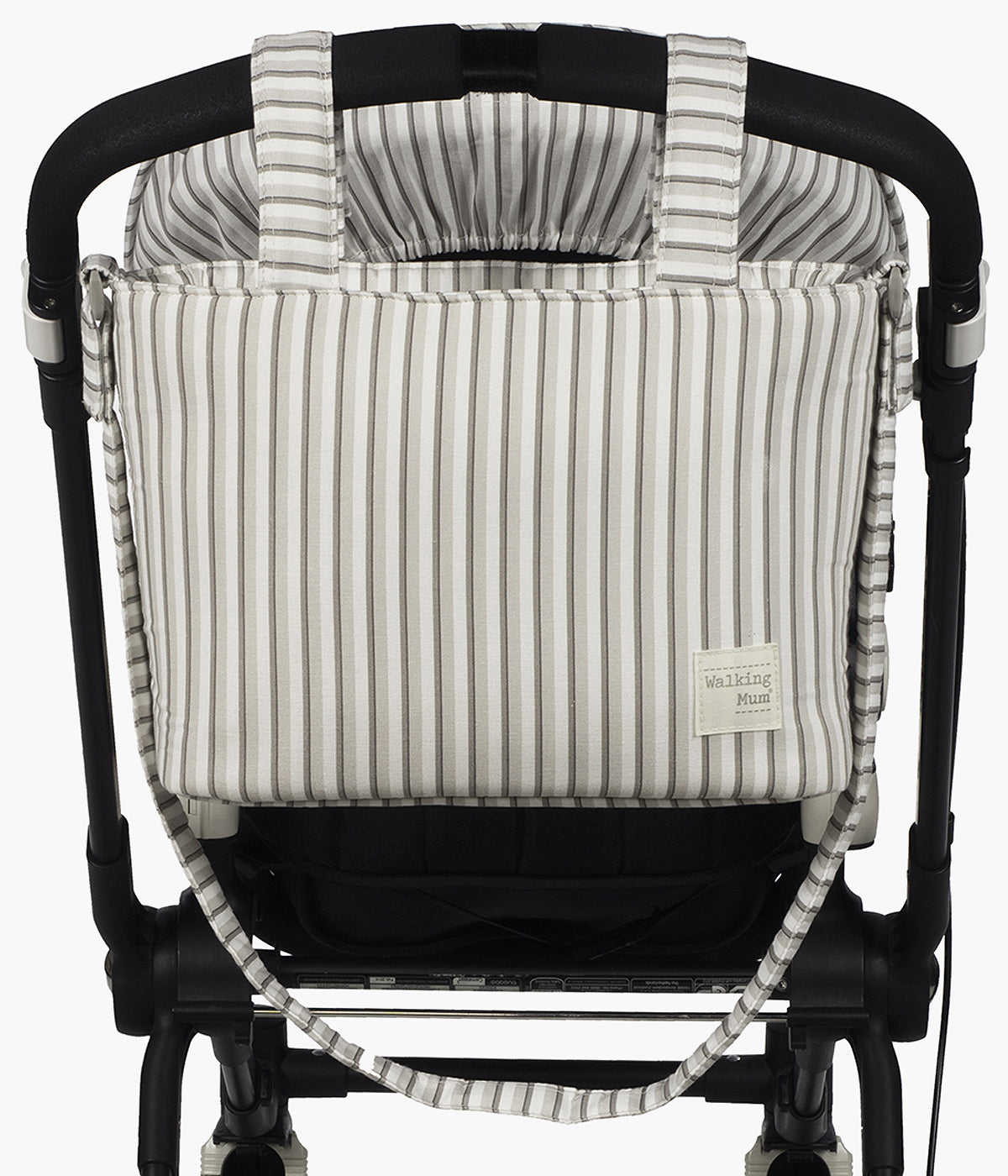 Bolsa de Passeio Walking Mum Botton Strips - Branco