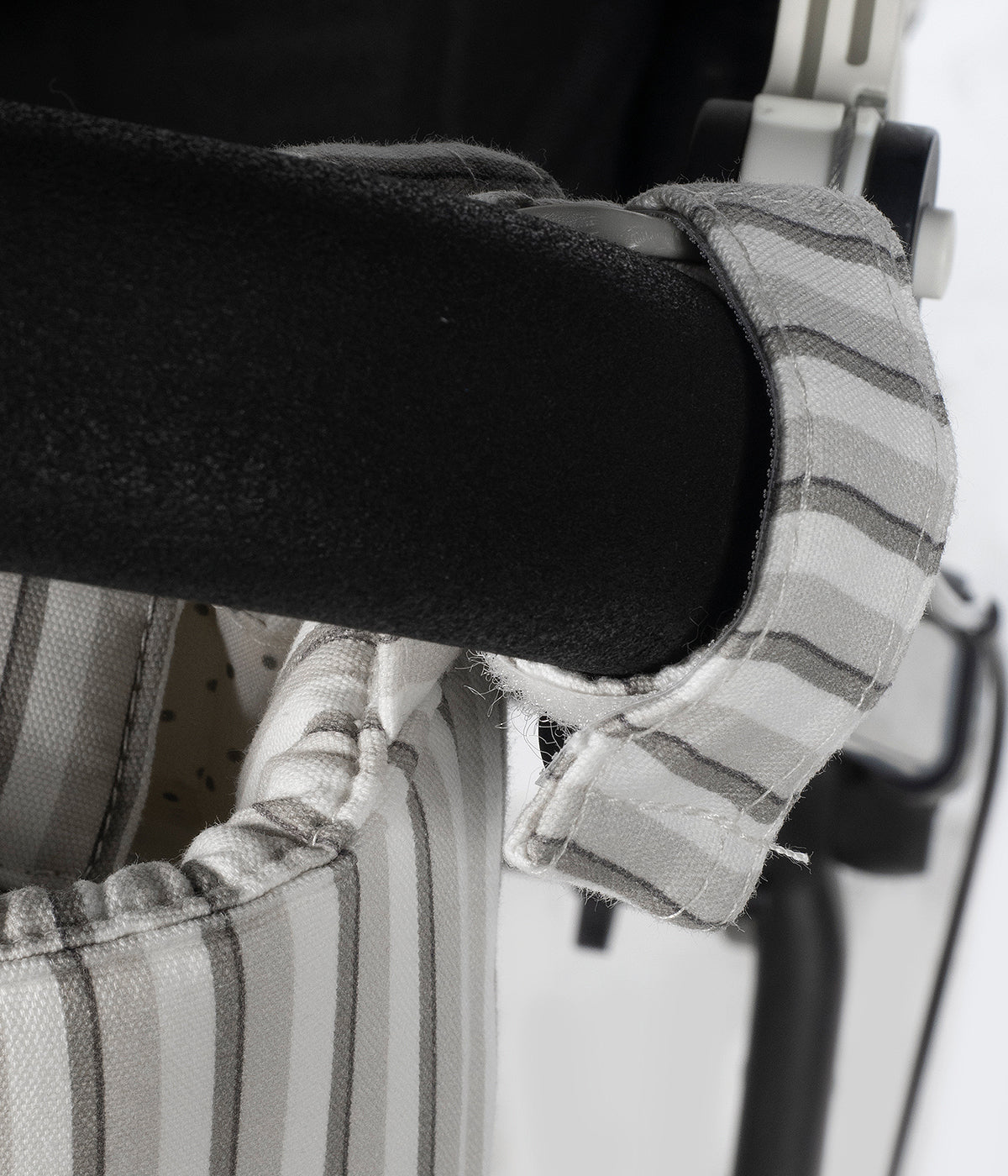 Bolsa de Passeio Walking Mum Botton Strips - Branco