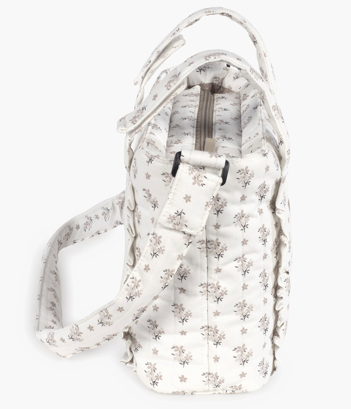 Bolsa de Passeio Walking Mum Botton Flowers - Pérola