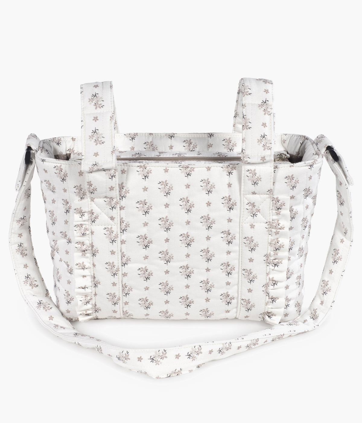 Bolsa de Passeio Walking Mum Botton Flowers - Pérola