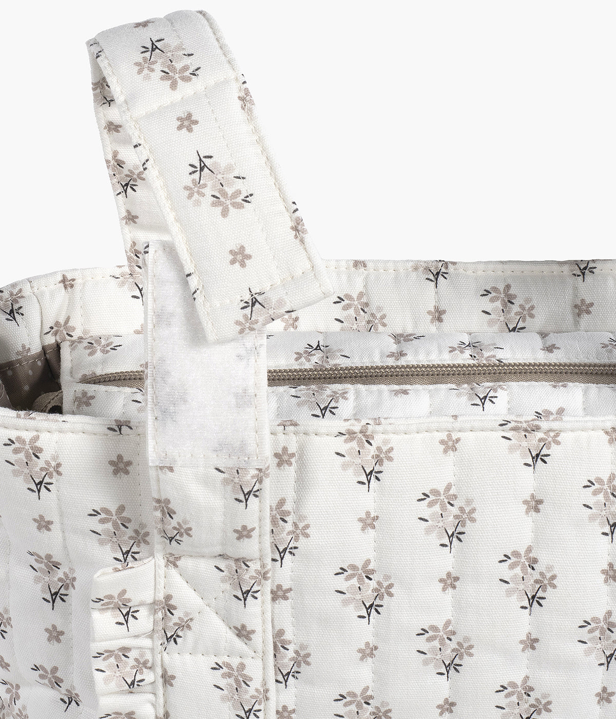 Bolsa de Passeio Walking Mum Botton Flowers - Pérola