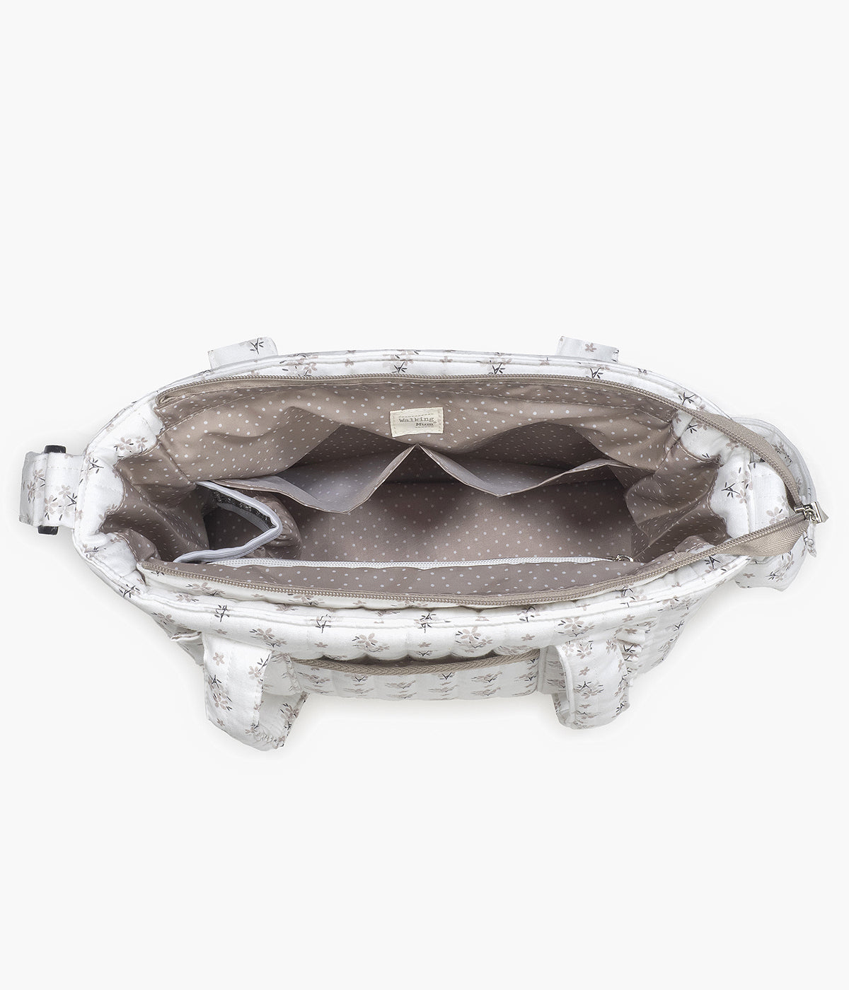 Bolsa de Passeio Walking Mum Botton Flowers - Pérola