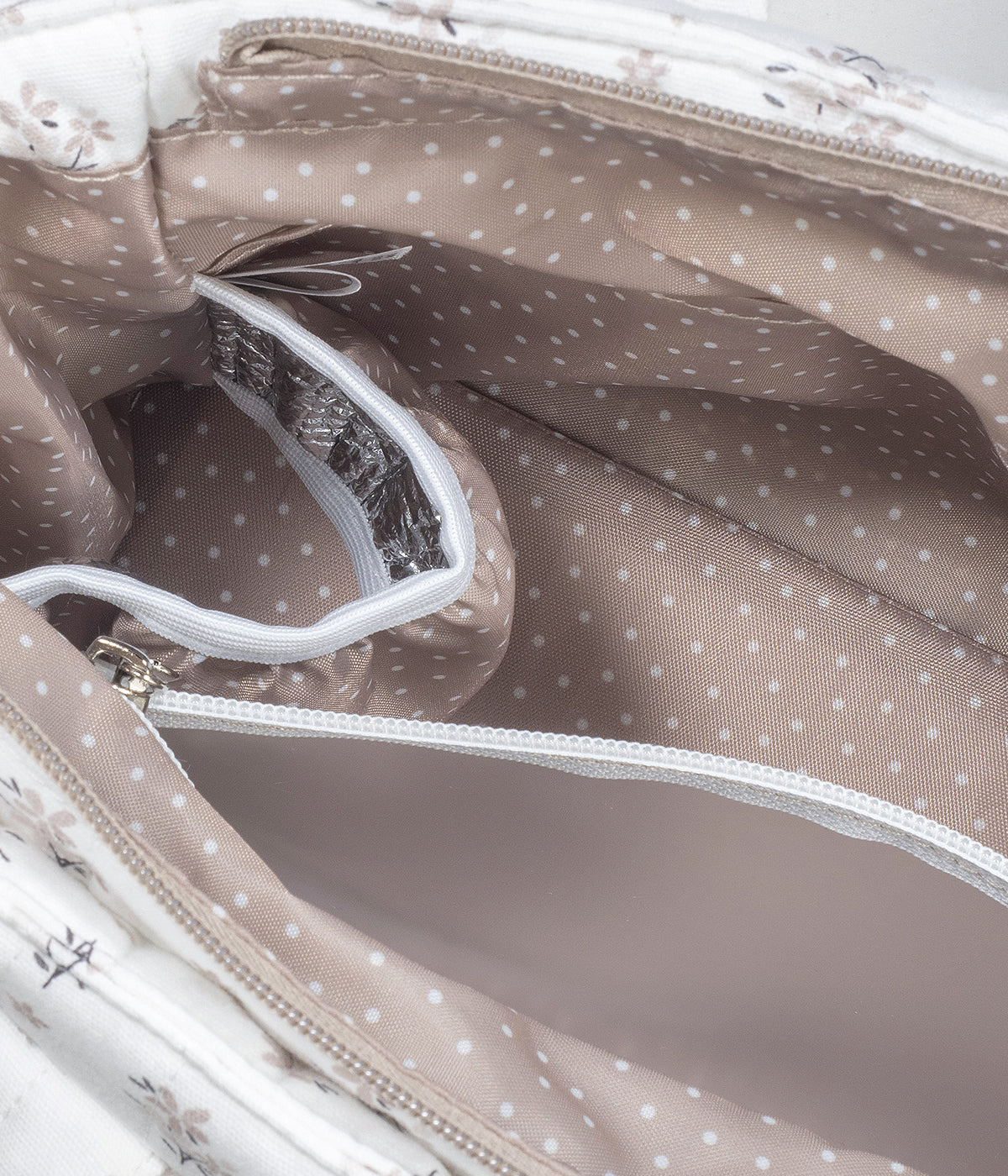 Bolsa de Passeio Walking Mum Botton Flowers - Pérola