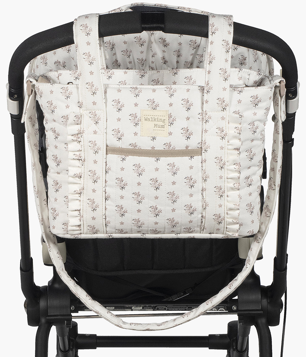 Bolsa de Passeio Walking Mum Botton Flowers - Pérola