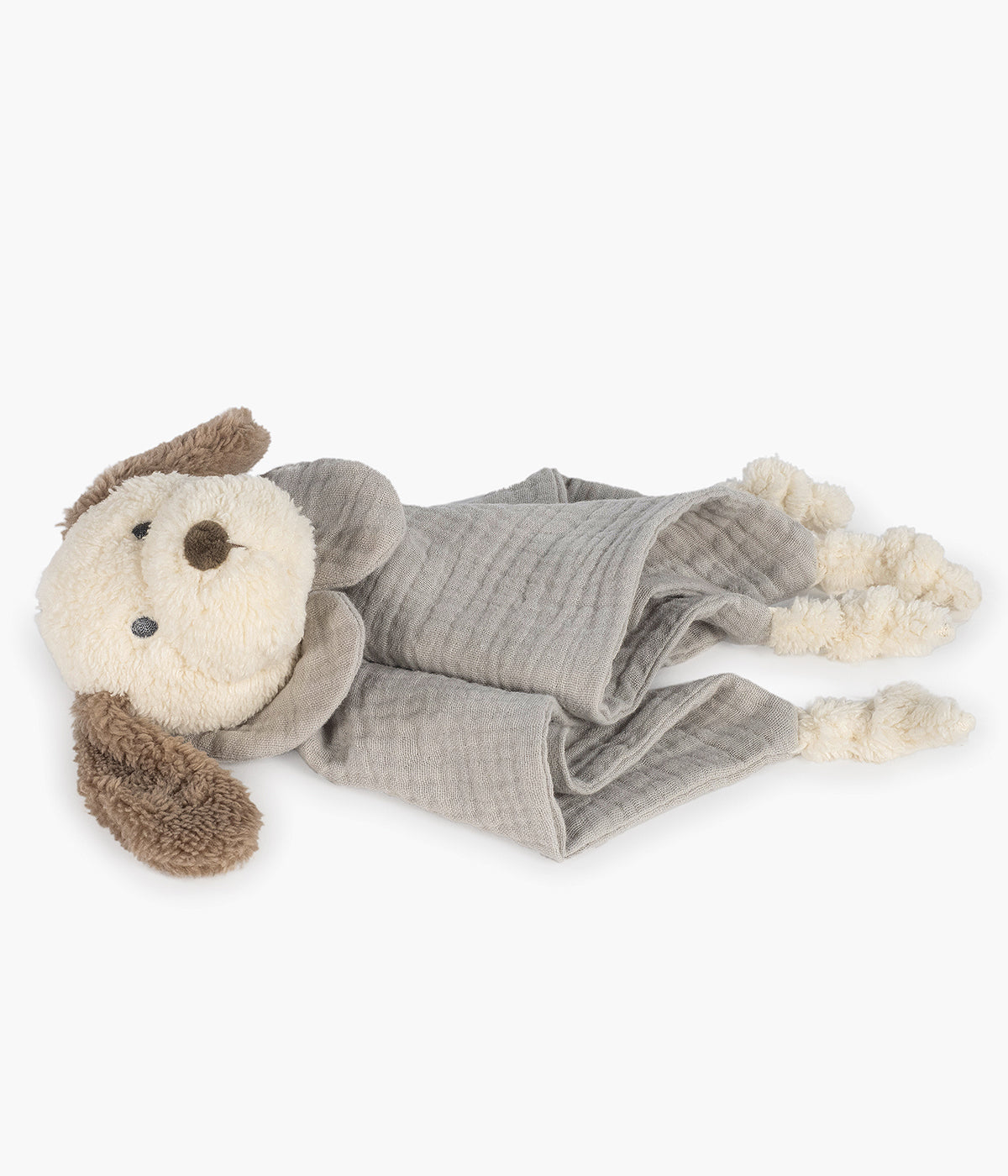 Doudou Walking Mum Sintra em forma de cão para bebé e recém-nascido(a) em musselina macio e delicado.