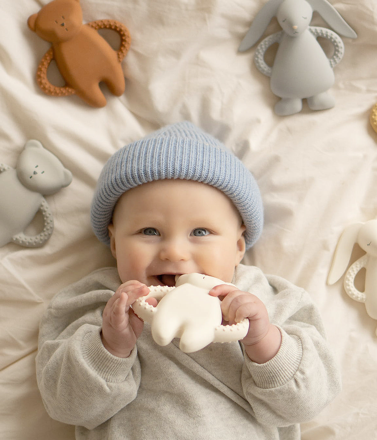 Mordedor em Borracha Natural Urso Moonie Honey - Mel