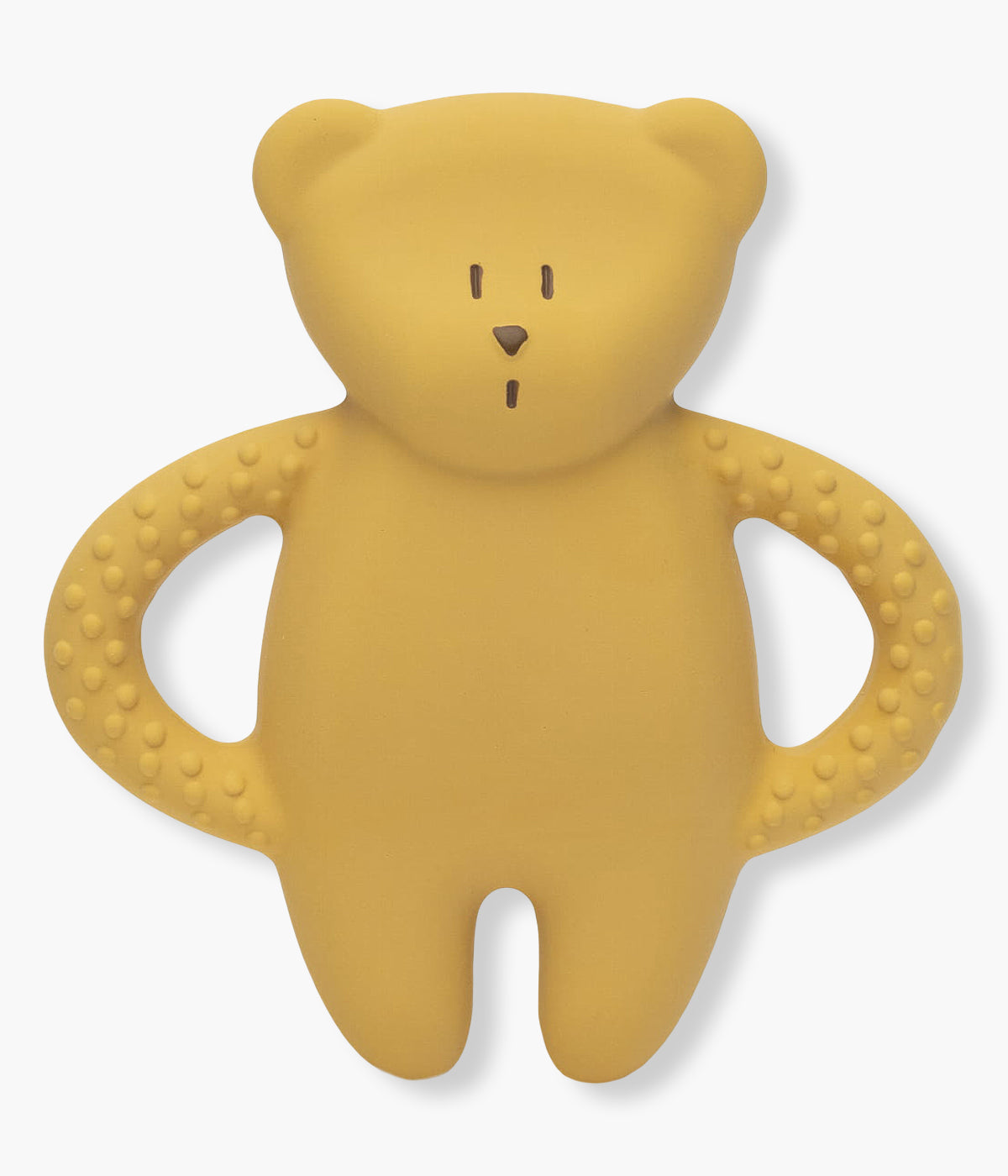 Mordedor Moonie Honey em borracha natural com design ergonómico e seguro para bebés.