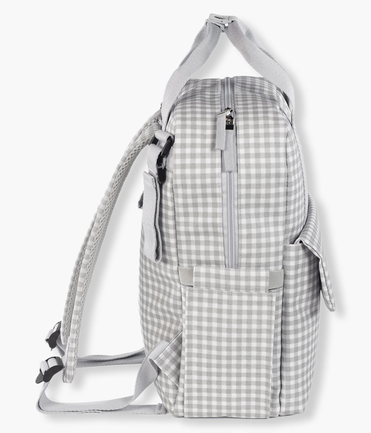 Walking Mum Mochila de Maternidade I Love Vichy - Cinza