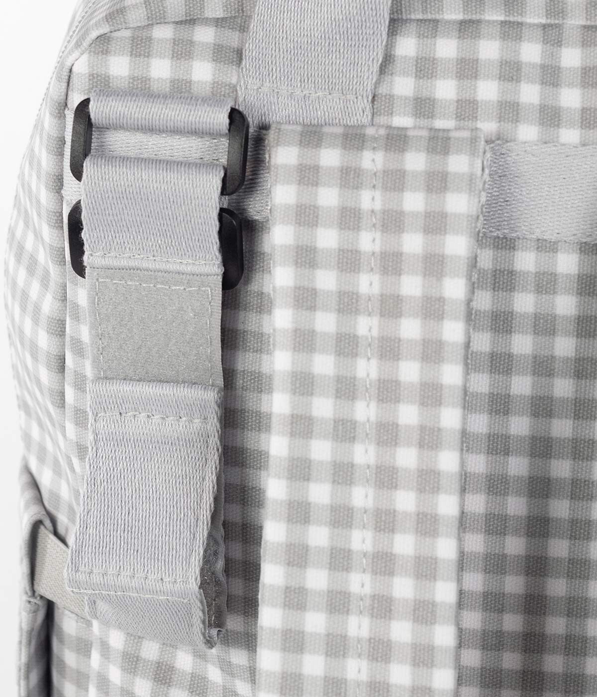 Walking Mum Mochila de Maternidade I Love Vichy - Cinza
