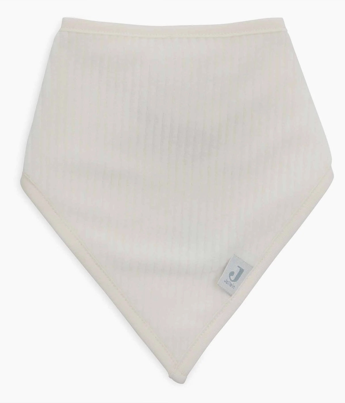 Conjunto de duas babetes em veludo canelado da Jollein para bebé e recém-nascido(a). Suaves babetes, uma pérola e outra azul, perfeitas para manter o bebé limpo enquanto aprende a beber e comer sozinho.