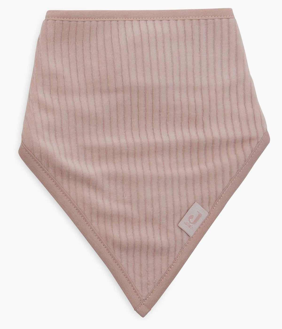 Conjunto de duas babetes em veludo canelado da Jollein para bebé menina e recém-nascida. Suaves babetes, uma pérola e outra rosa, perfeitas para manter a bebé limpa enquanto aprende a beber e comer sozinha.