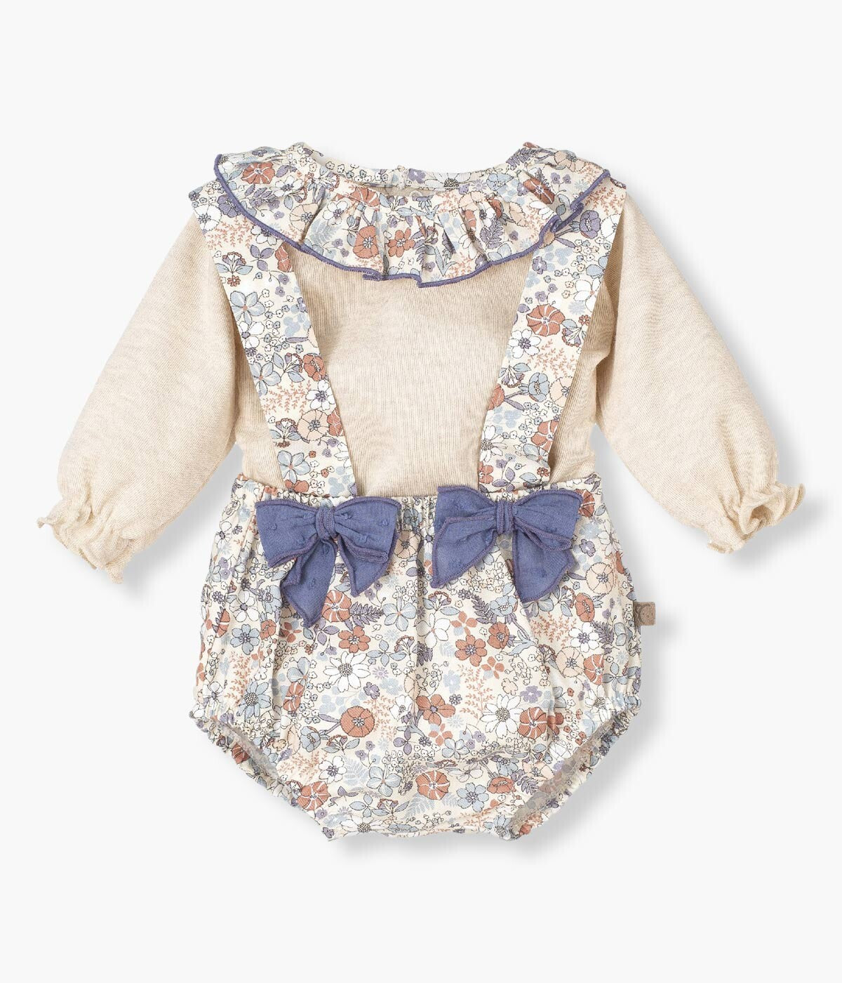 Conjunto em Algodão para Bebé Menina Floral 2pc - Pérola