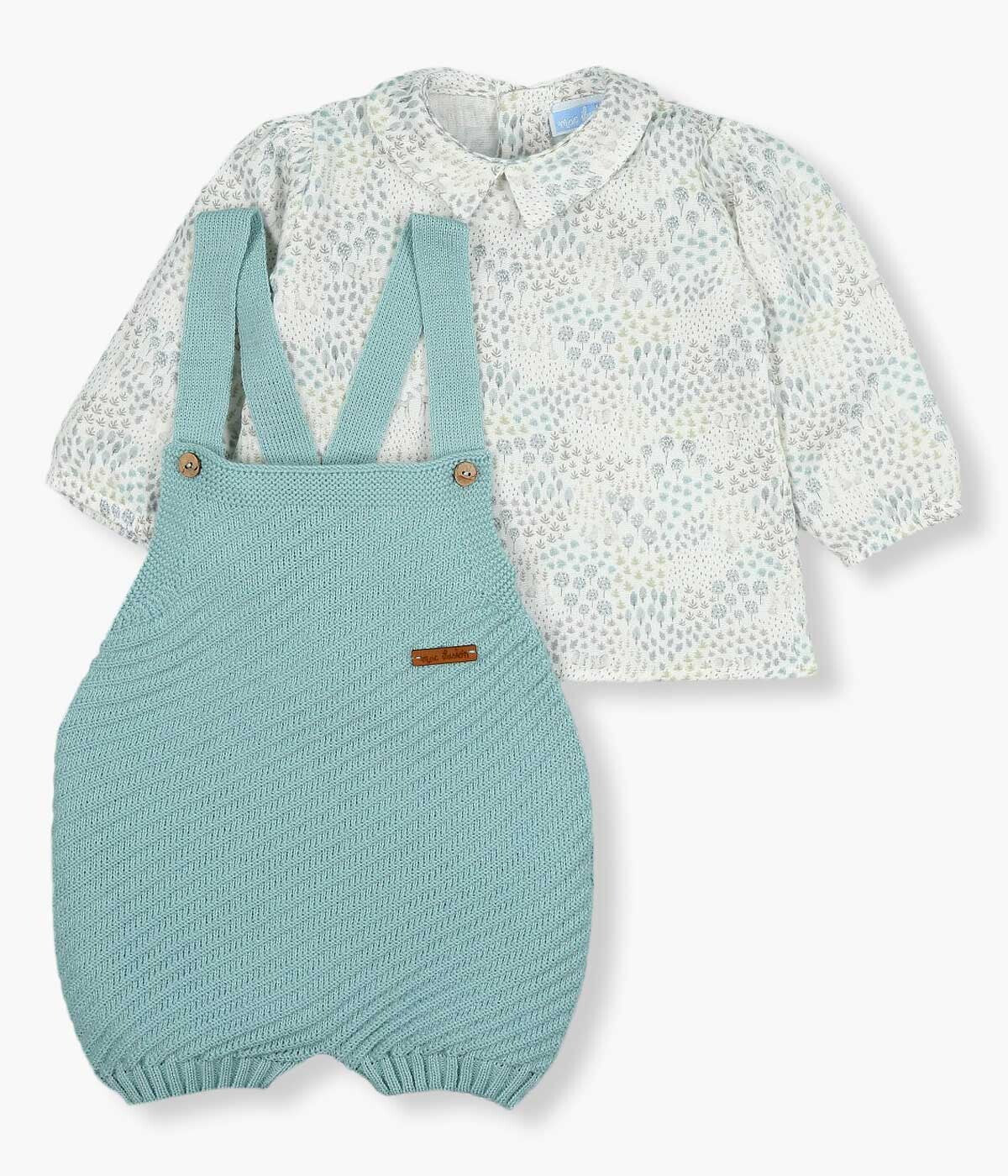 Conjunto para Bebé Floresta 2pc - Verde Água