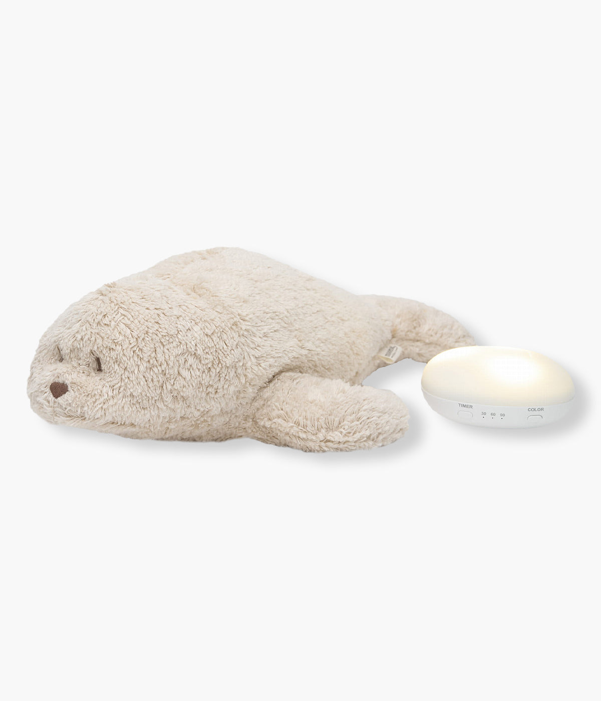Olá! Eu sou a Foca Moonie Sand, a nova companheira de sono do seu bebé. Feita em algodão orgânico pérola, sou super macia, segura e ajudo o seu bebé a dormir melhor com sons naturais pink noise, luz de presença suave com 7 cores, gravador de voz e um sensor de choro inteligente que me ativa sempre que sou necessária. Juntos, vamos transformar noites e sestas em momentos de verdadeira tranquilidade.
