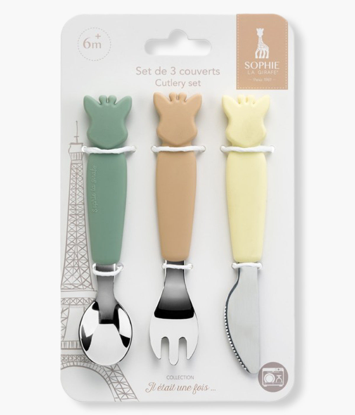 Sophie La Girafe Pack Talheres para Bebé 3pc