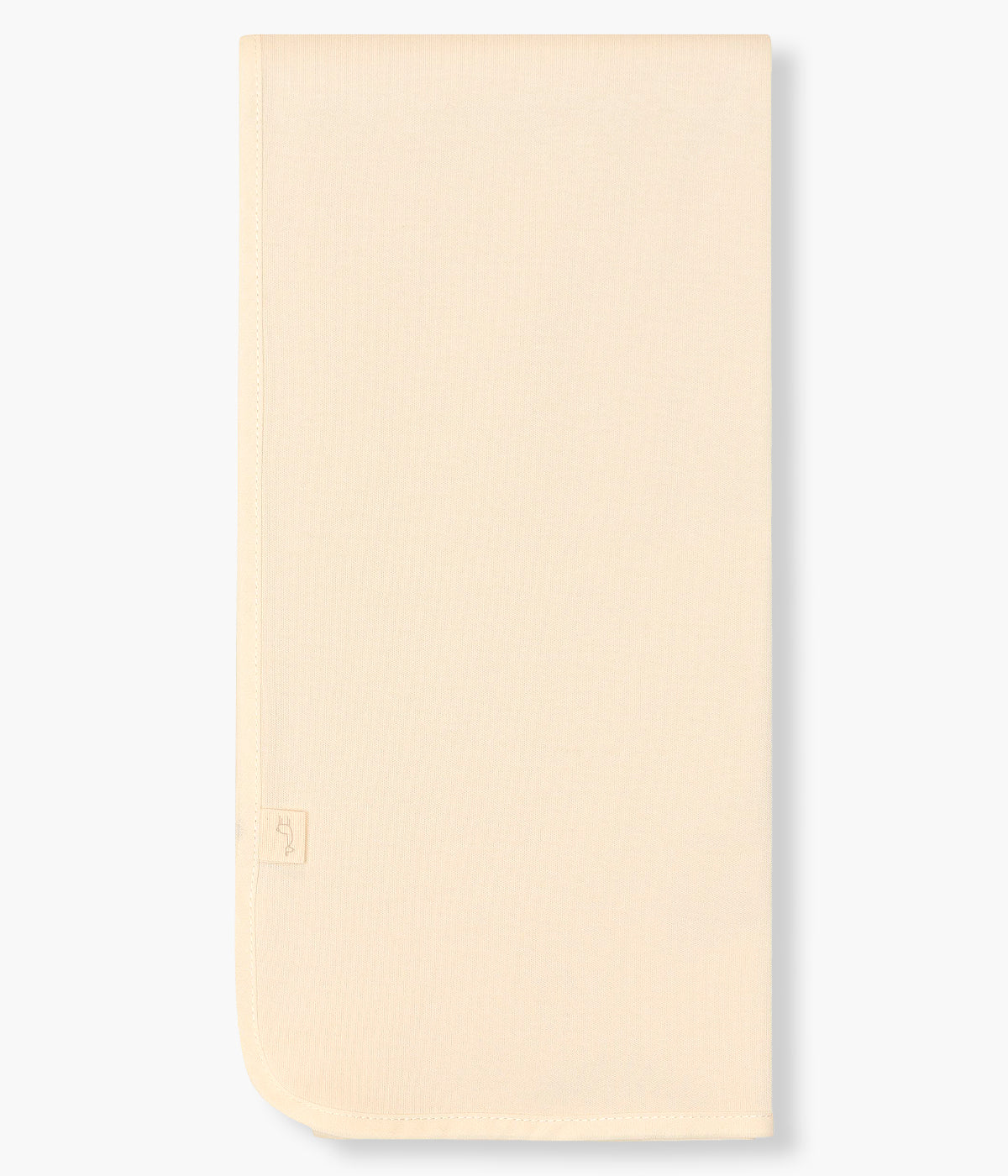 Fralda bege da Baby Gi para bebé e recém-nascido(a), 100% algodão. Delicada fralda com urso bordado em castanho no canto.