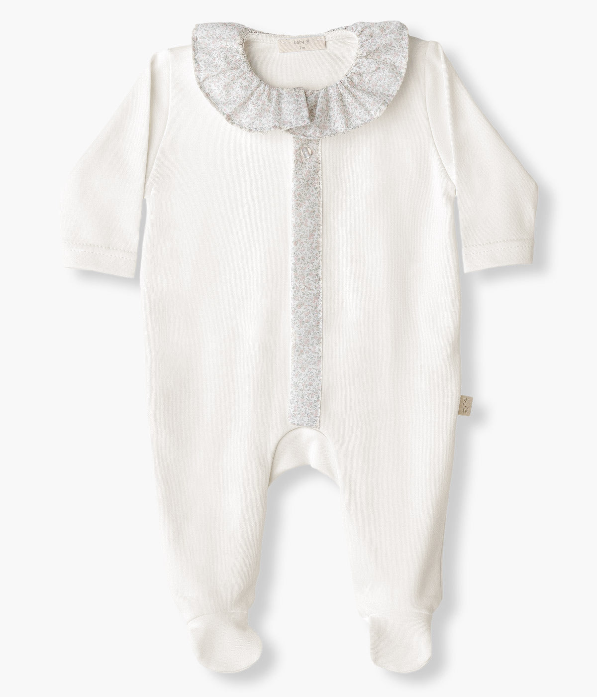 Babygrow em Algodão para Bebé Menina Floral - Pérola