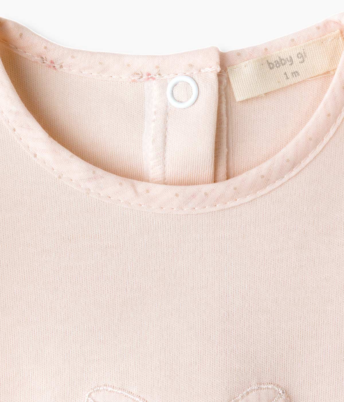 Fofo em Algodão para Bebé Menina Floral - Rosa