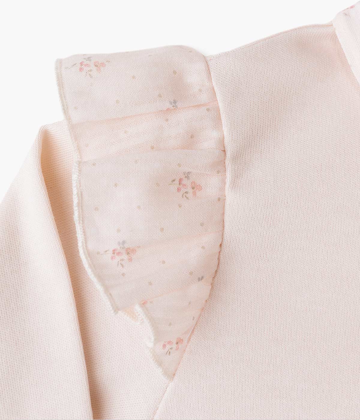 Babygrow em Algodão para Bebé Menina Floral - Rosa
