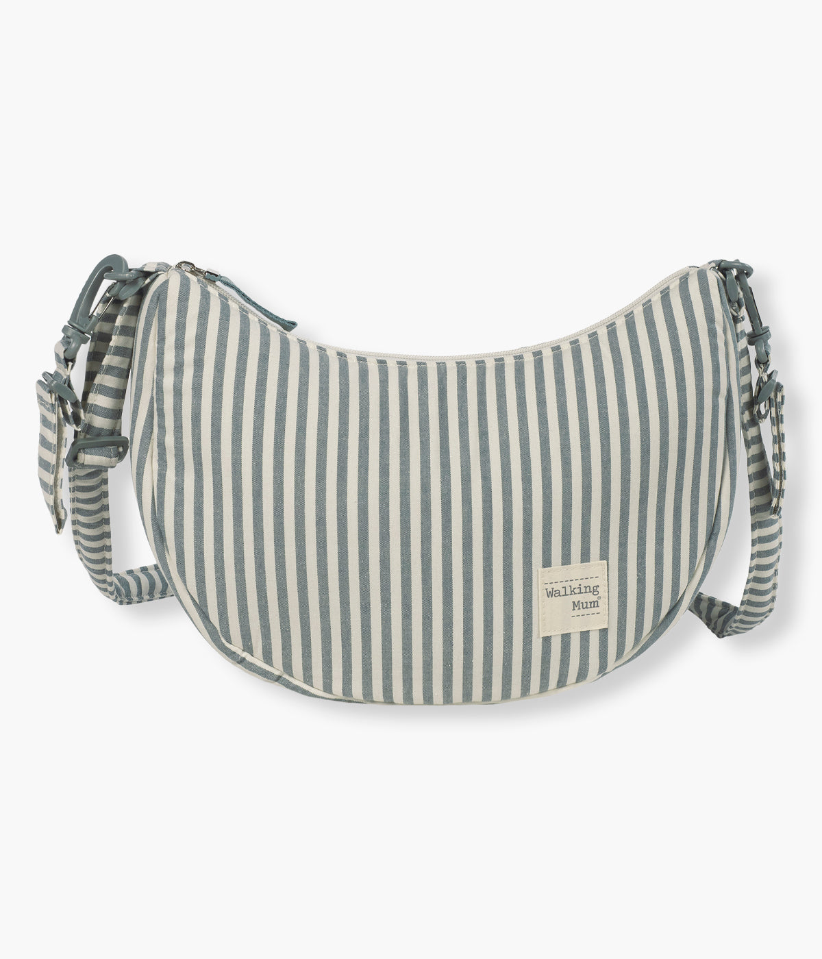 Bolsa de Passeio Gôndola Walking Mum Praliné Strips Matcha vista de frente.