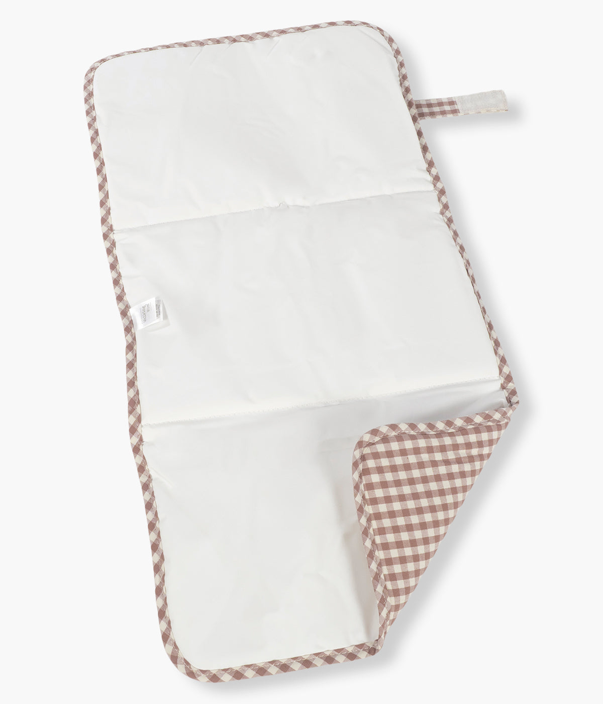 Muda Fraldas Walking Mum Praliné Vichy Moka aberto.