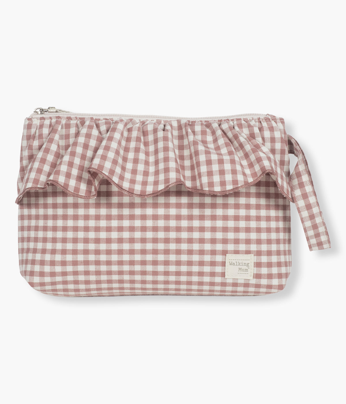 Necessaire para Bebé Menina Walking Mum Praliné Vichy Mok a vista de frente.