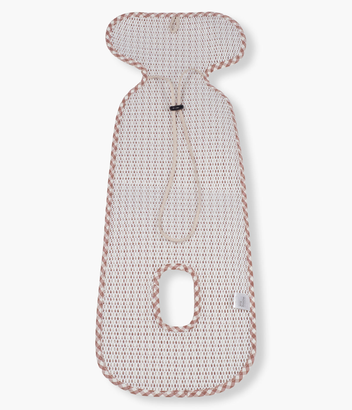 Vista de costas da Forra para Cadeira Auto Walking Mum Praliné Vichy Moka.