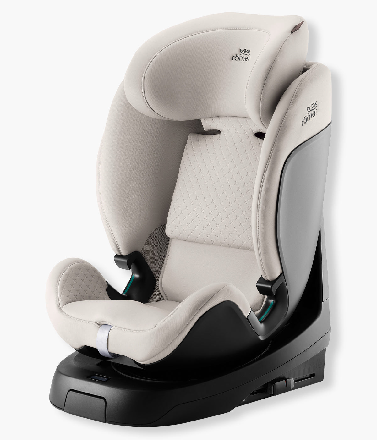 Cadeira auto evolutiva Swivel-Grow Max Air Lux da Britax Römer na cor Soft Taupe Elegante cadeira auto desenvolvida para acompanhar a criança desde o nascimento até aproximadamente aos 7 anos, dos 40 aos 125 cm.