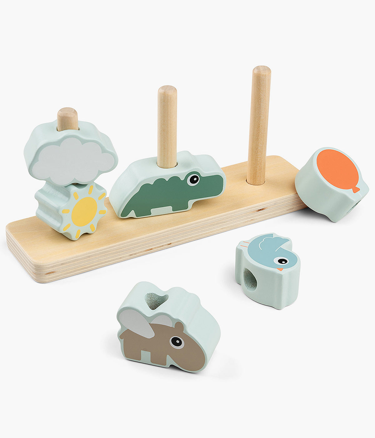 Done by Deer Torres de Empilhar em Madeira Happy Clouds