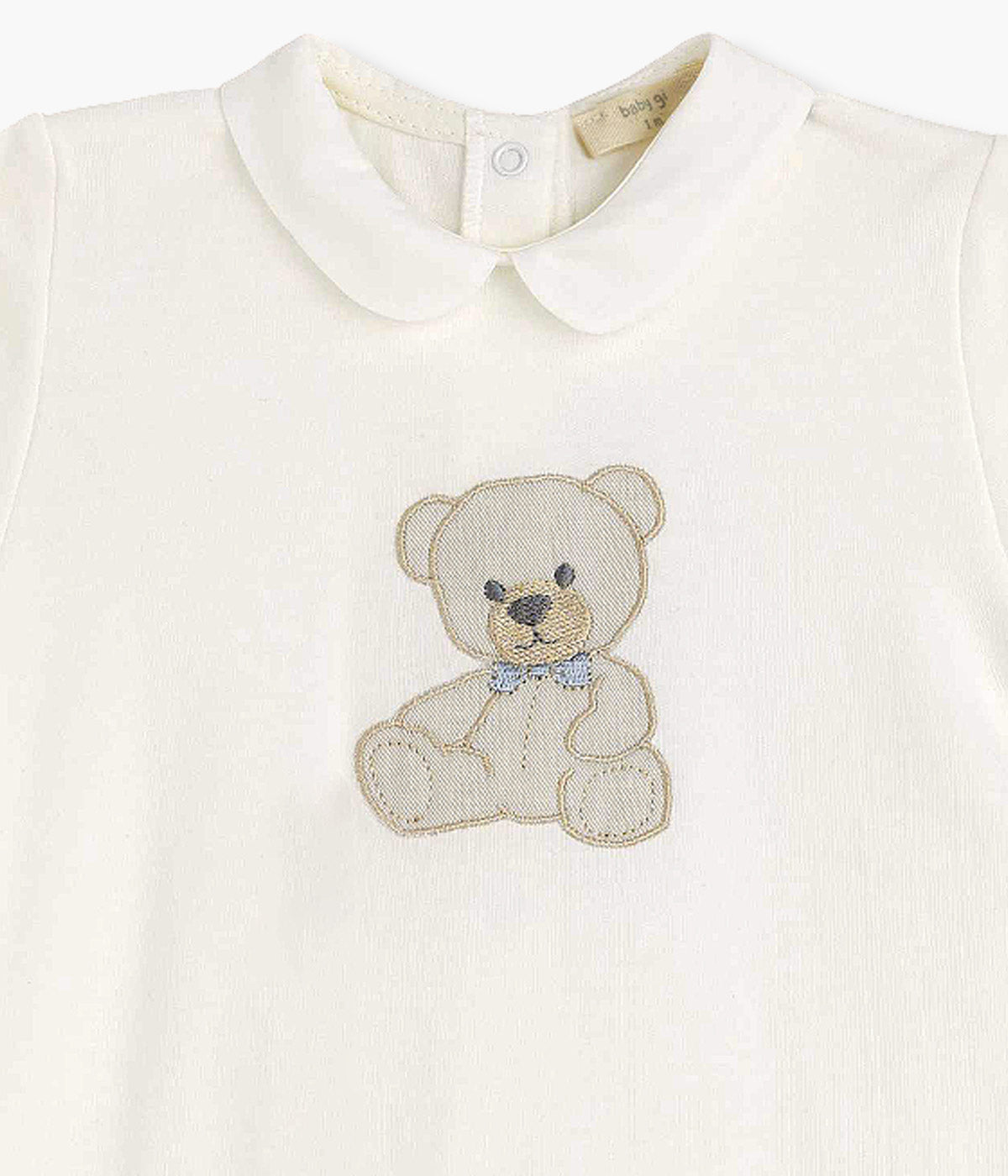 Babygrow em Algodão para Bebé Urso - Pérola